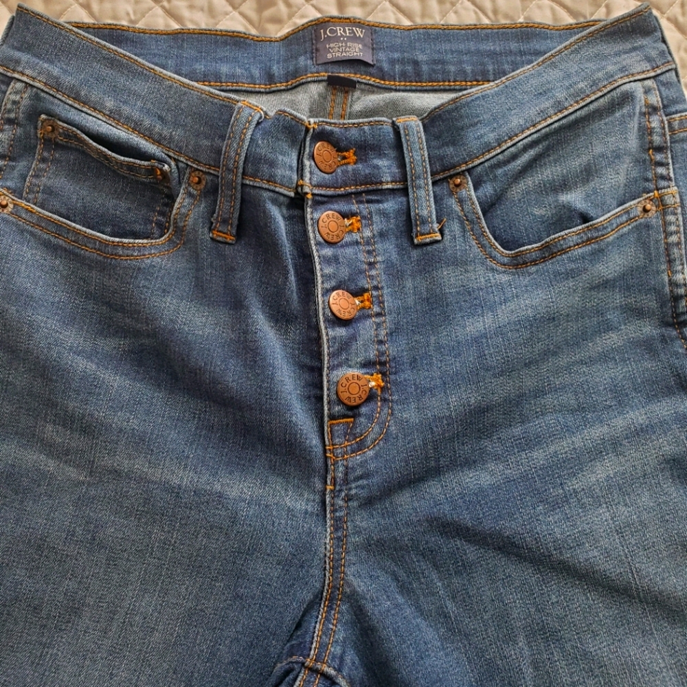 High Rise Vintage Straight Jeans